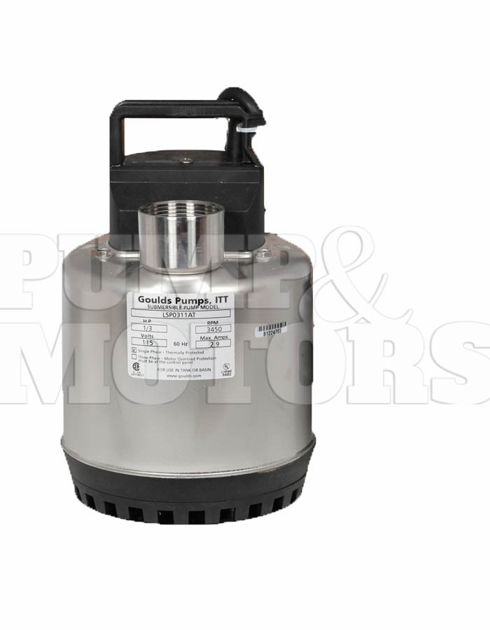 Goulds LSP0311F 1/3HP Submersible Sump Pump